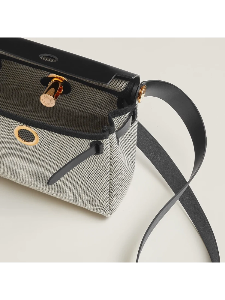 MINI HERBAG Ecru/Black GHW
